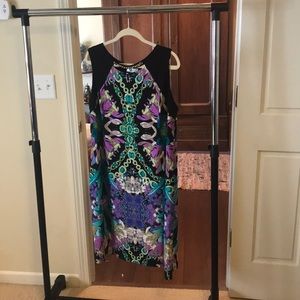Dress barn, floral patterned, tunic dress, size 16